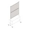 Lorell Adaptable Panel Dividers, Aluminum, Acrylic, Clear 90278 - alternate 9